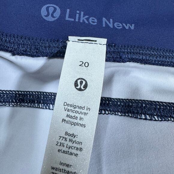 Lululemon Invigorate High-Rise Tight 25" Foil Shapeshifter Blue Multi Sz 20 EUC - Picture 6 of 12